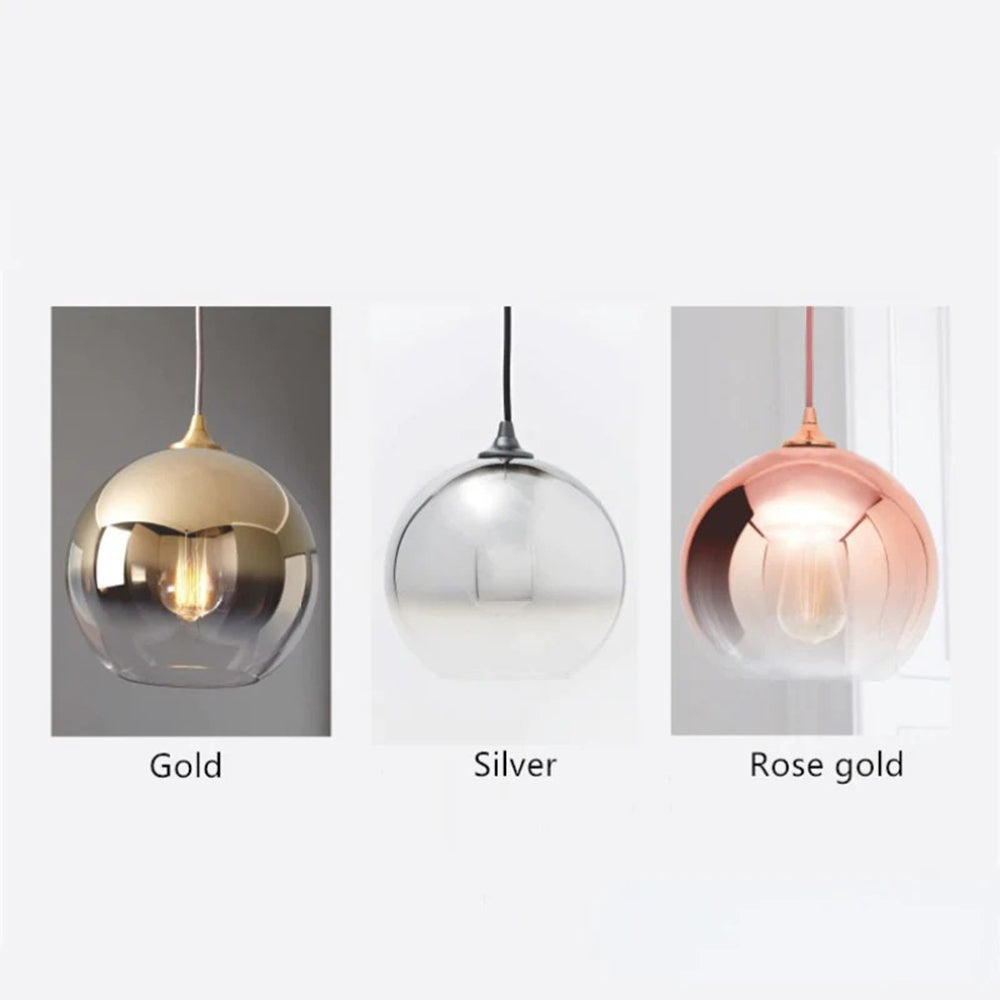Brina Frosted Balloon Pendant Light Gradient — product view 7