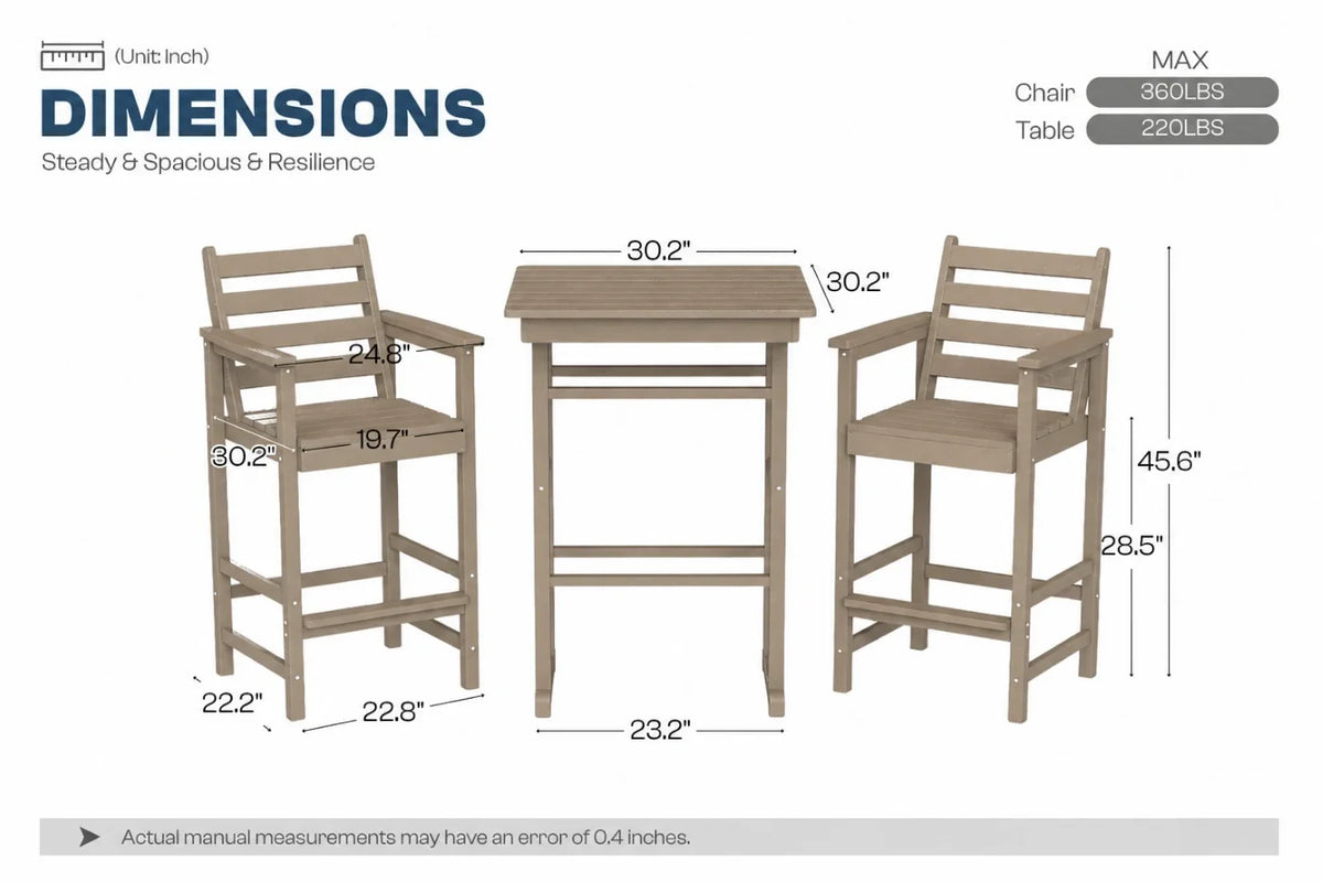 Adirondack Bar Set — product view 4
