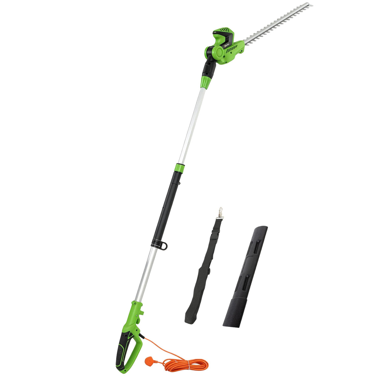 2.6 m Extendable Hedge Trimmer with 90° Head and 10 m Cable — product view 1