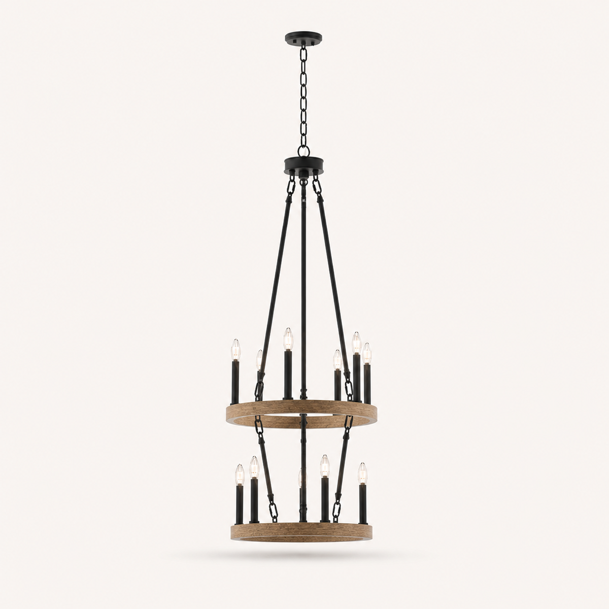 Marnau Modez 20-Light Wagon Wheel Chandelier — product view 7