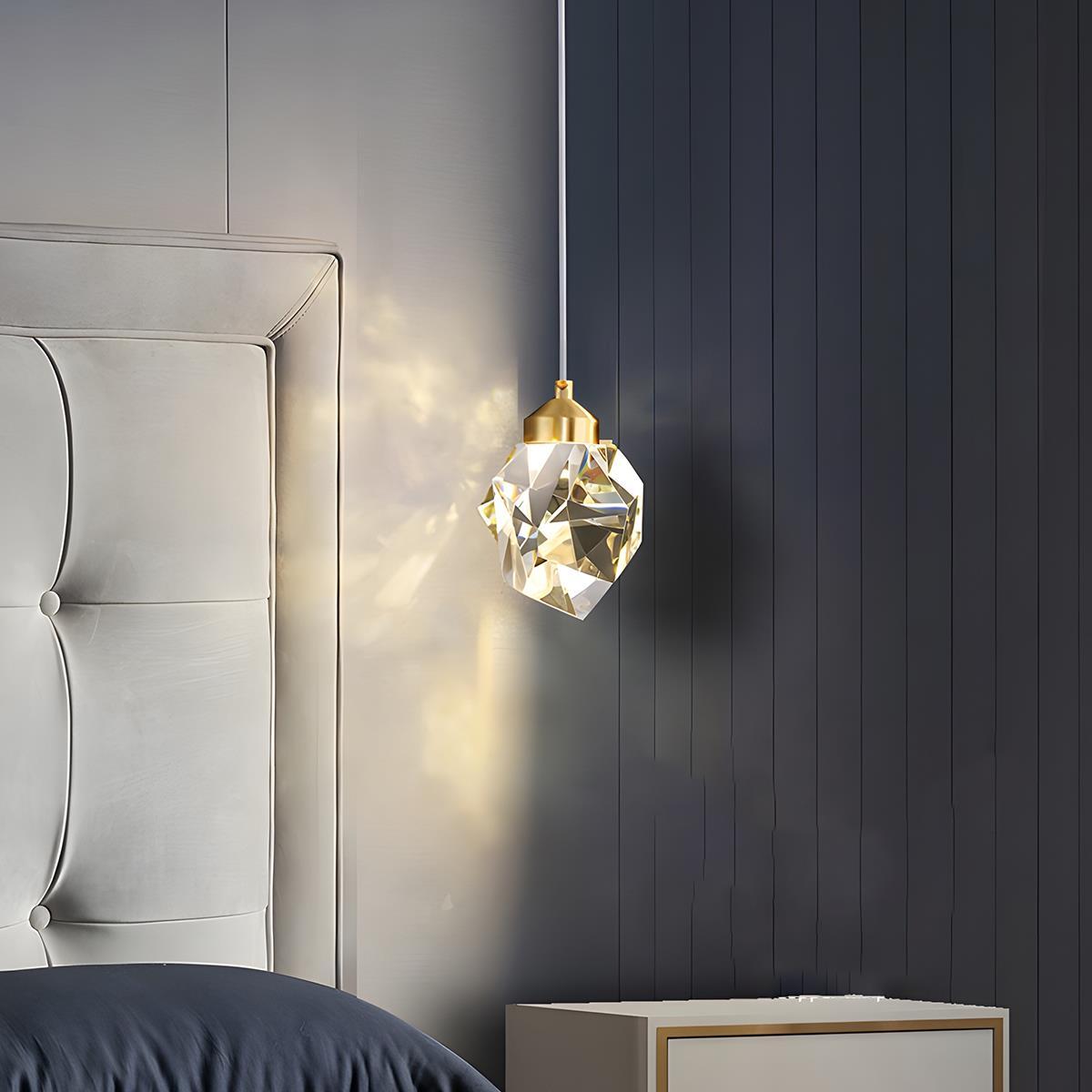 Modern Luxury Dimmable Brass Crystal Pendant Lights — product view 1