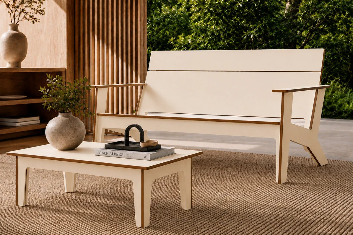 Modern Poly Adirondack Chair Set — product view 7