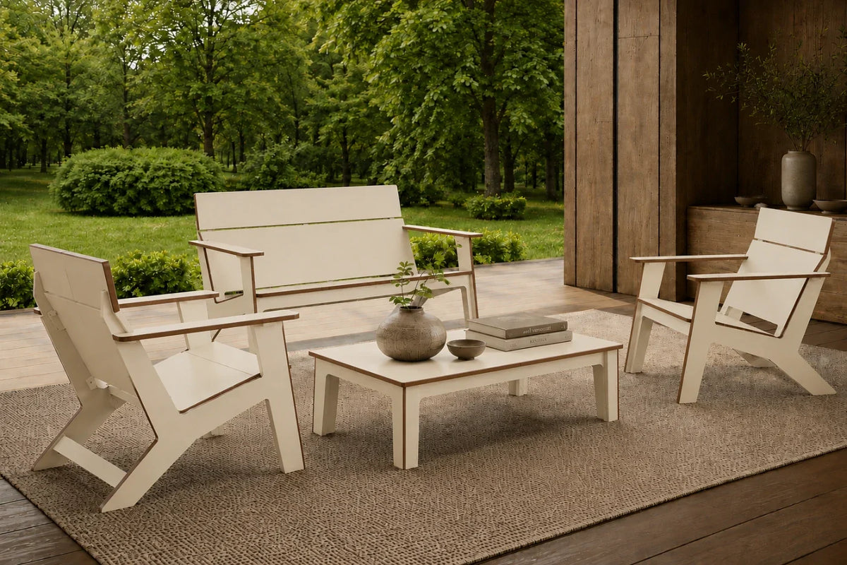 Modern Poly Adirondack Chair Set — product view 3