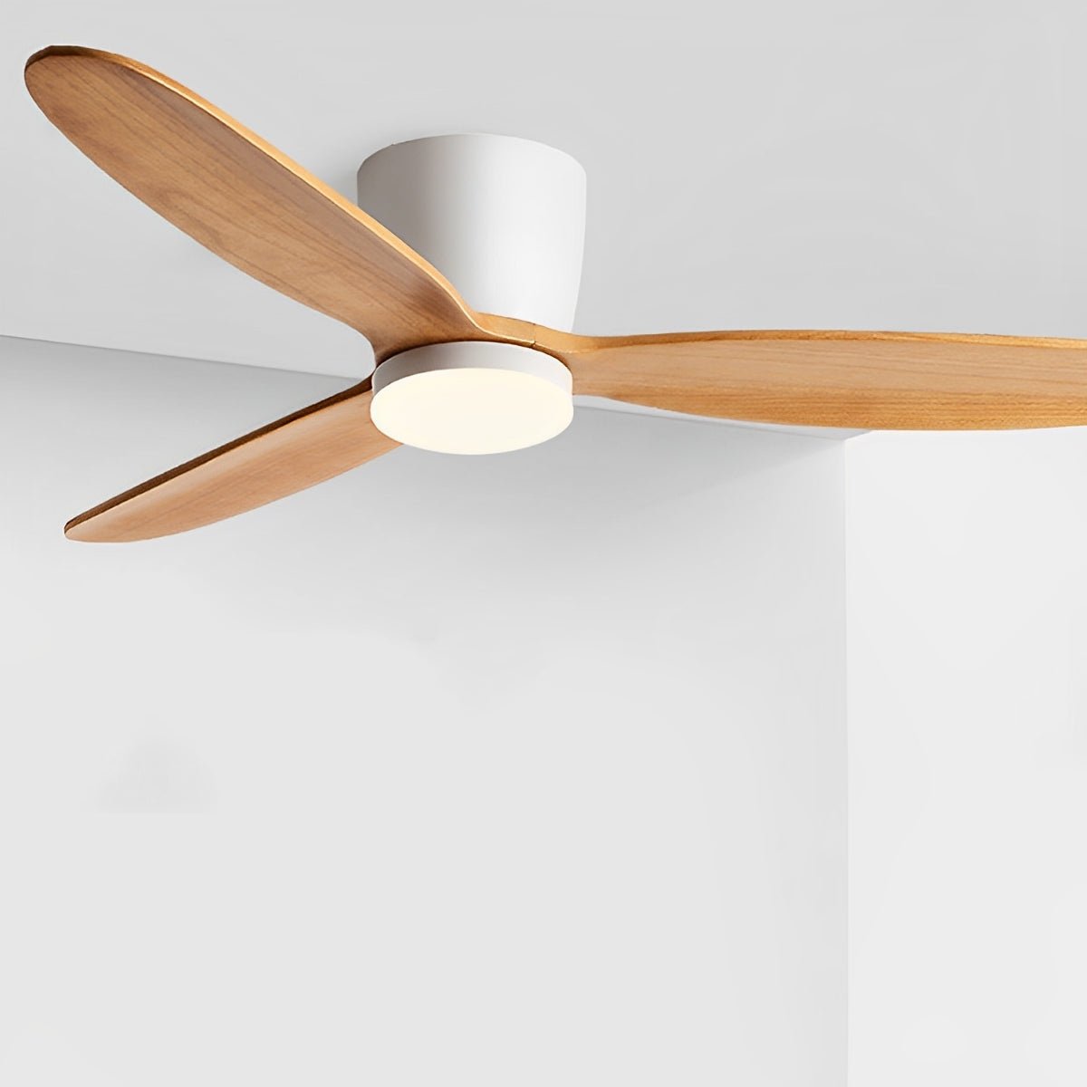 Modern Wood Grain Reverse 6-Speed Inverter Ceiling Fan Light — product view 7