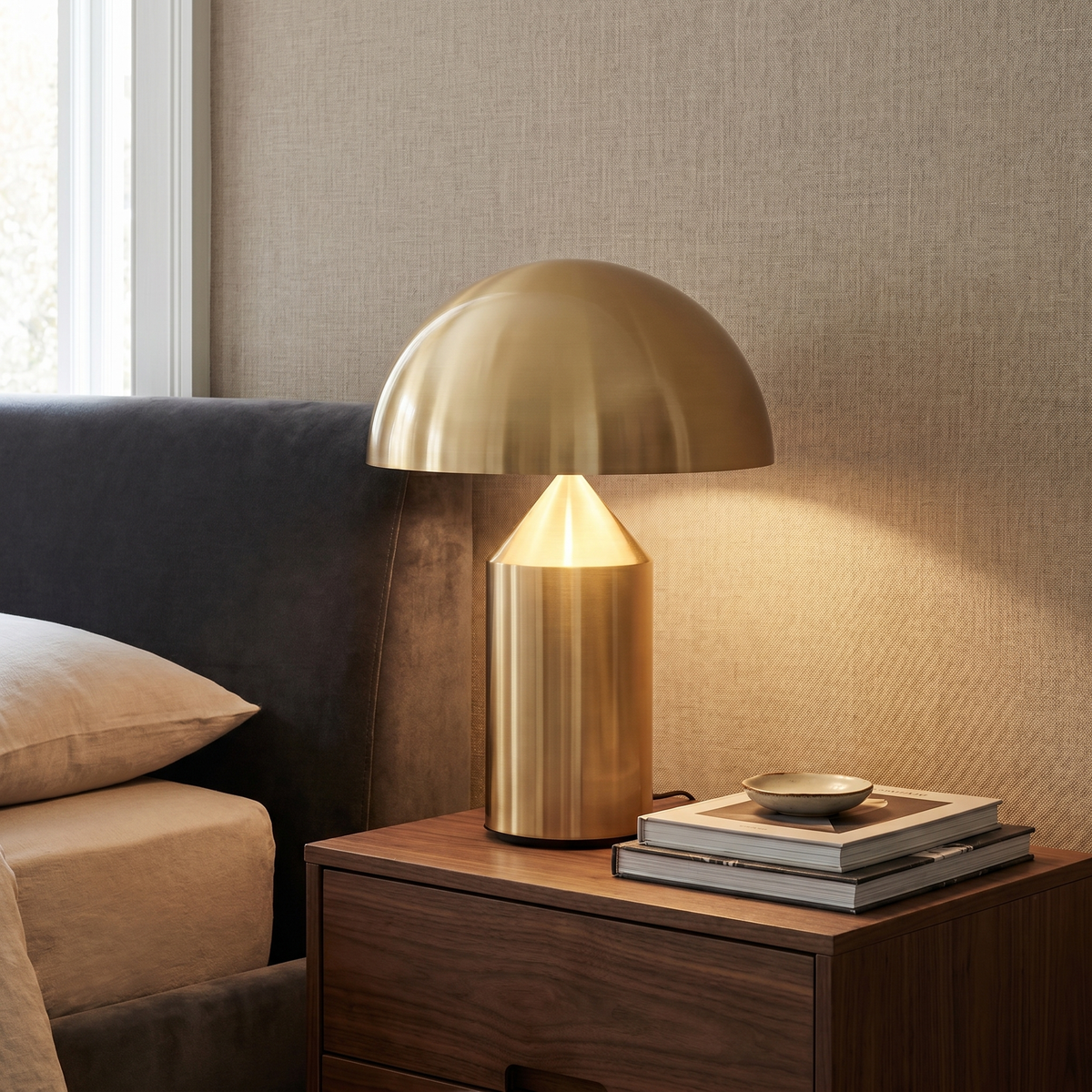 Mushroom Table Lamp, Dimmable LED, Iron, Three Colour Temps, USB — product view 4