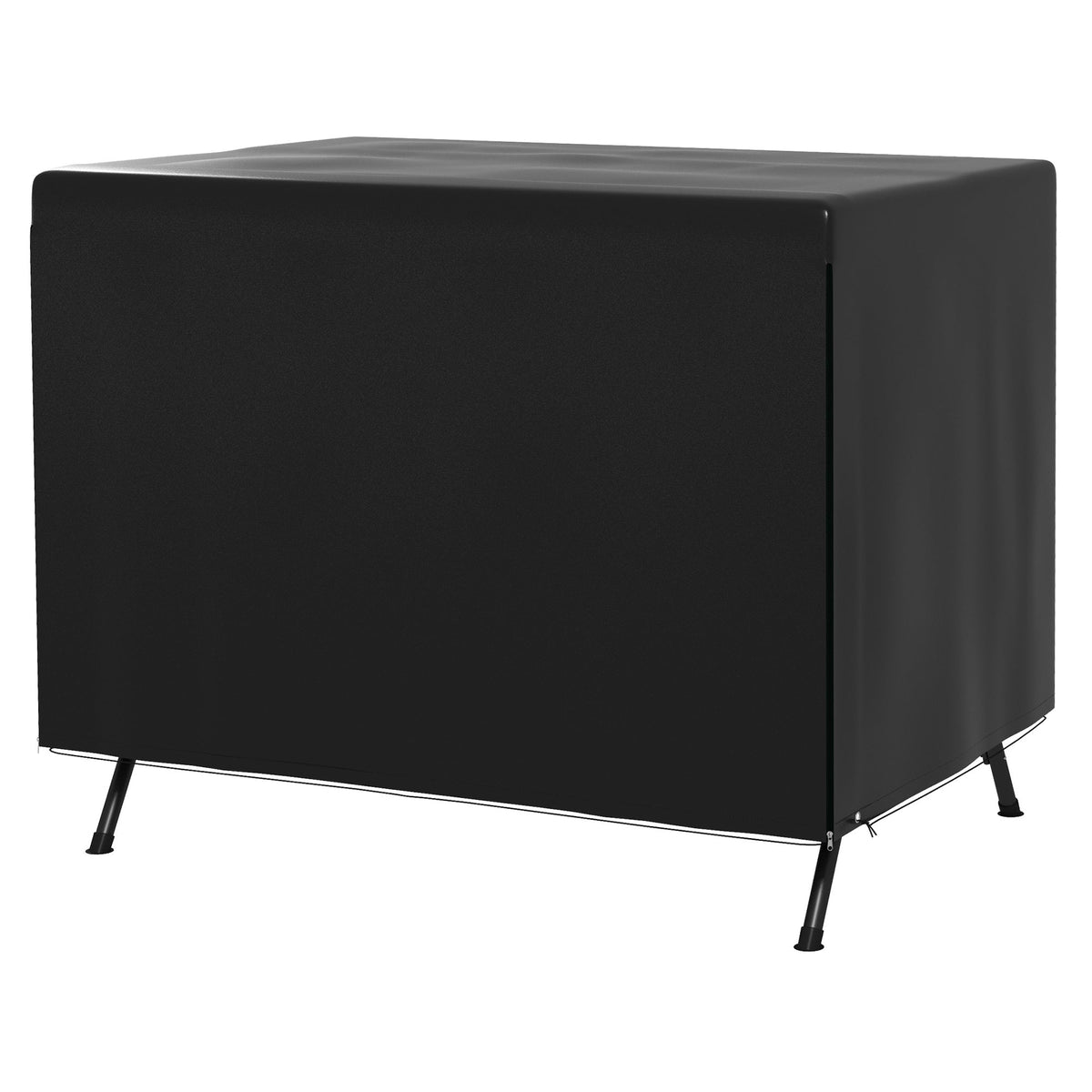 85" x 61" x 59" 3-Seater Patio Swing Cover, Black — product view 2