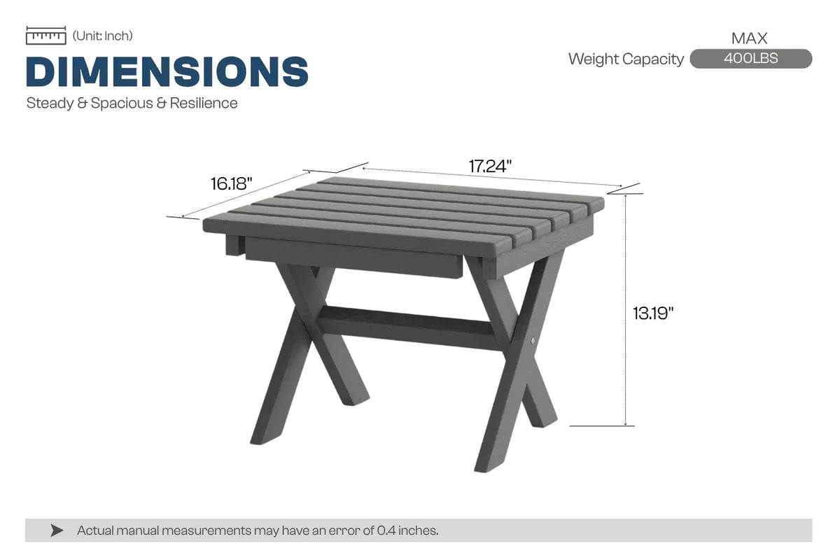 Perli™ HDPE Side Table — product view 3