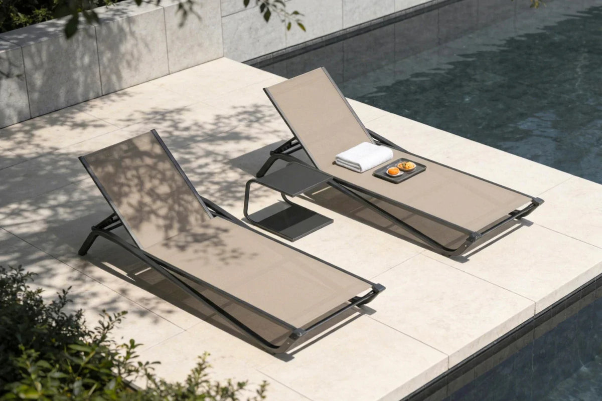 Aluminum Outdoor Chaise Lounge — product view 2
