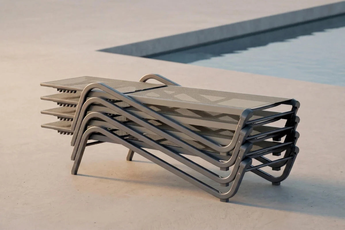 Aluminum Outdoor Chaise Lounge — product view 5