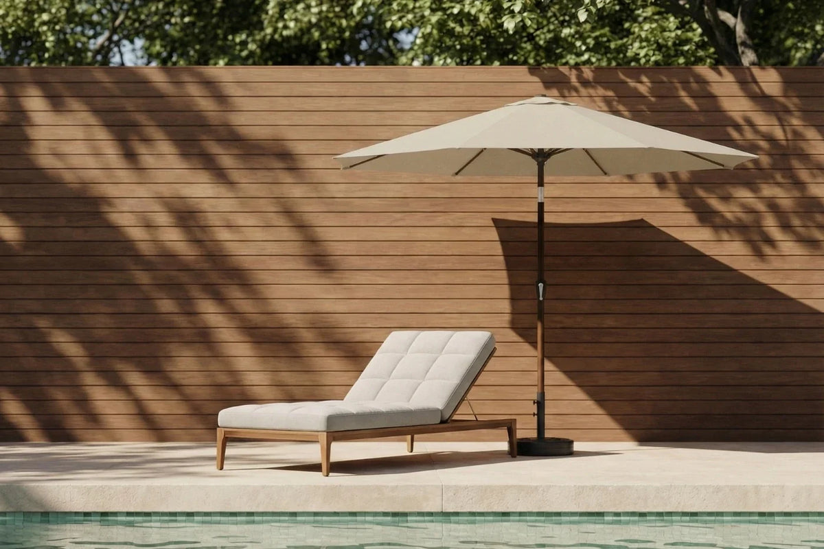 Fiberglass Patio Umbrella - Push Button Tilt — product view 7