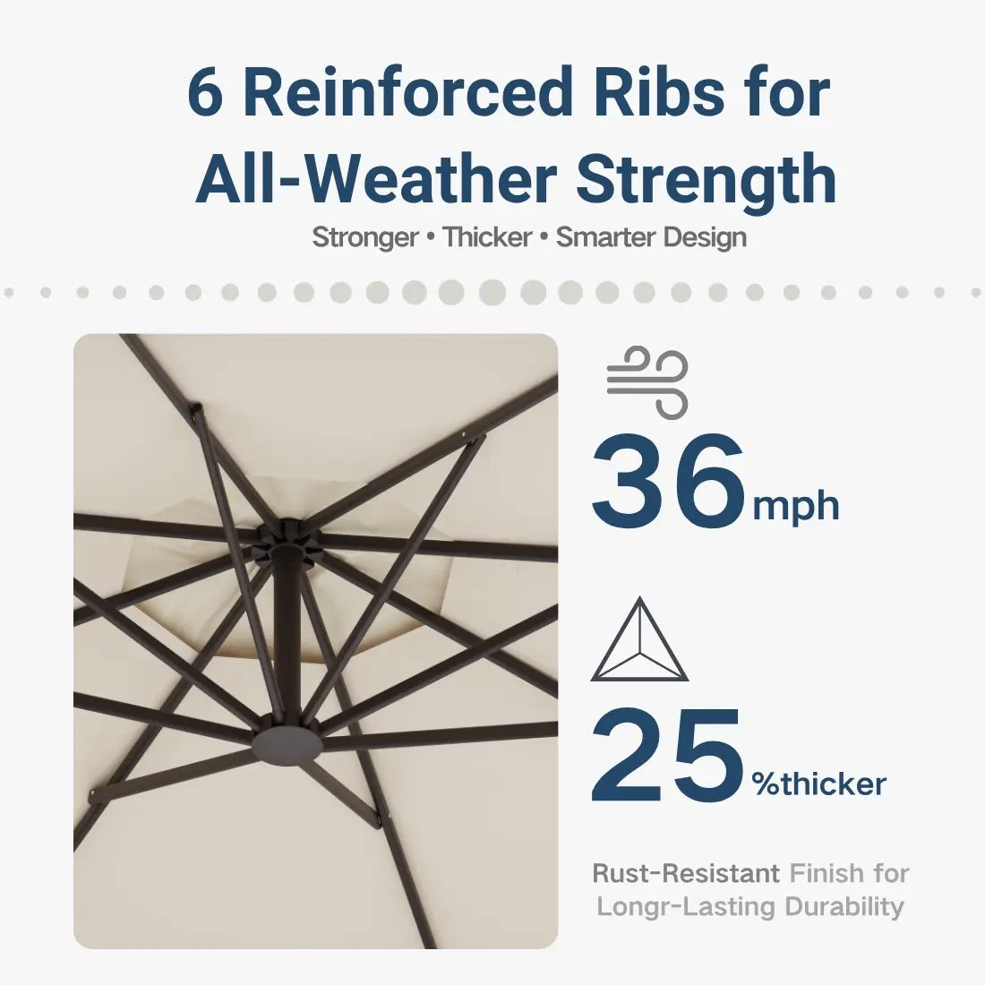 Offset Hanging Umbrella — product view 6