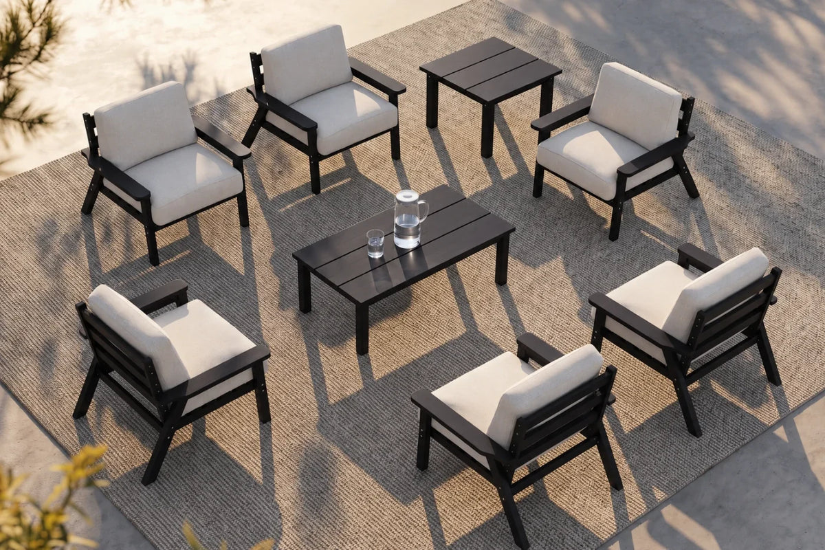Perli™ HDPE Patio Armchair Set — product view 3