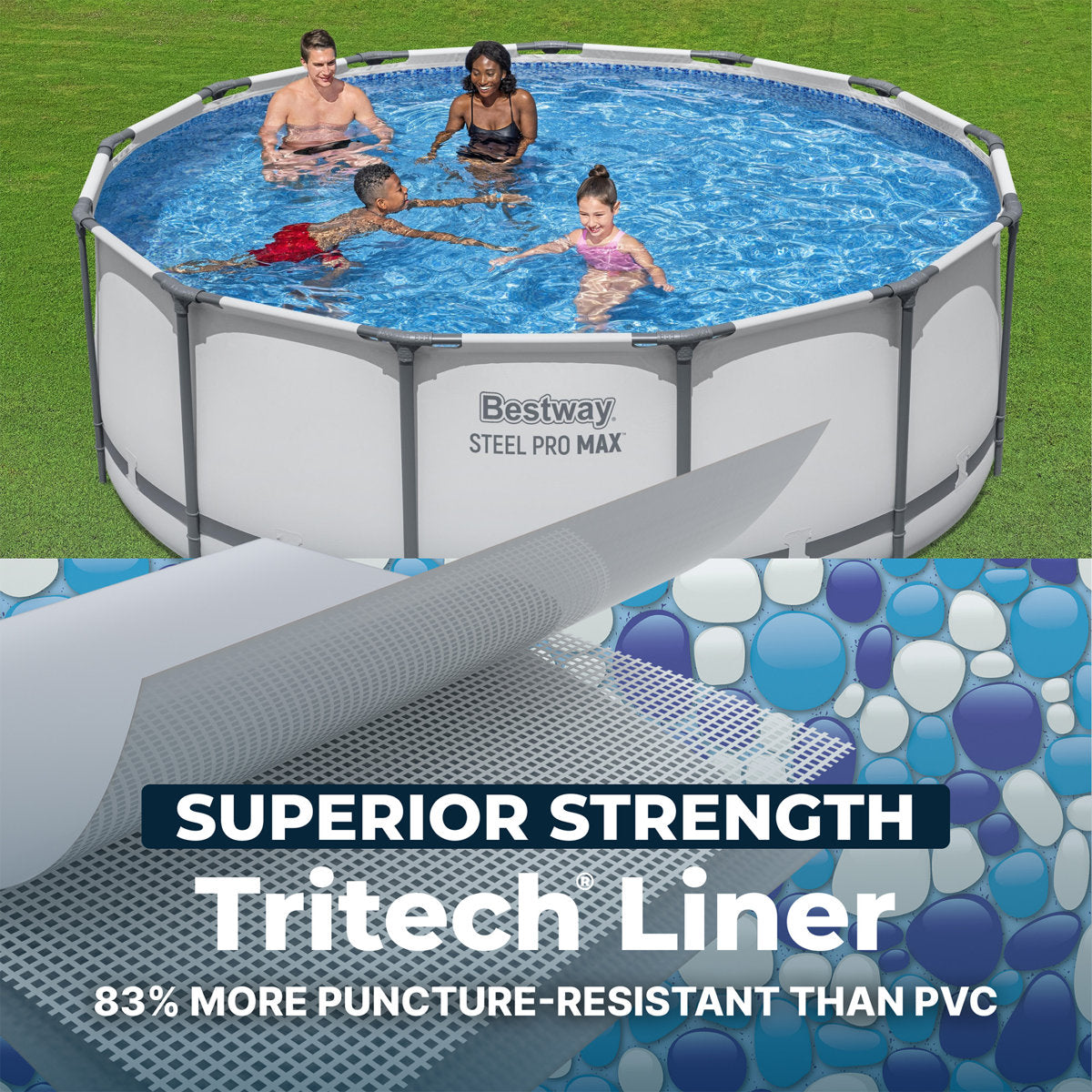 Bestway Steel Pro MAX 13 Foot Round Above Ground Pool — product view 4