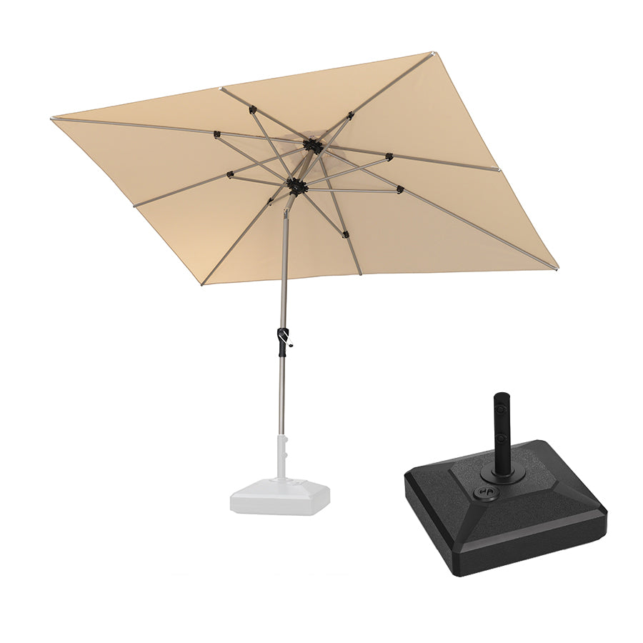 PURPLE LEAF Hailar Tilting Market Umbrella with Base Premium Outdoor Table Umbrella — product view 5