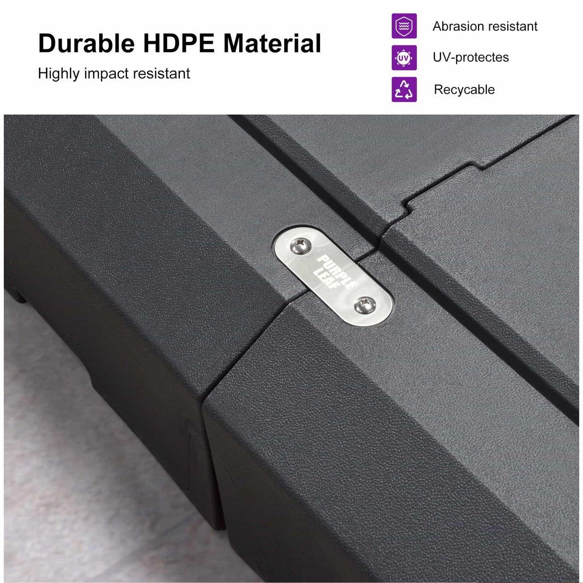PURPLE LEAF Heavy Duty Outdoor Patio Cantilever Umbrella Base ZY04BSCJ — product view 5