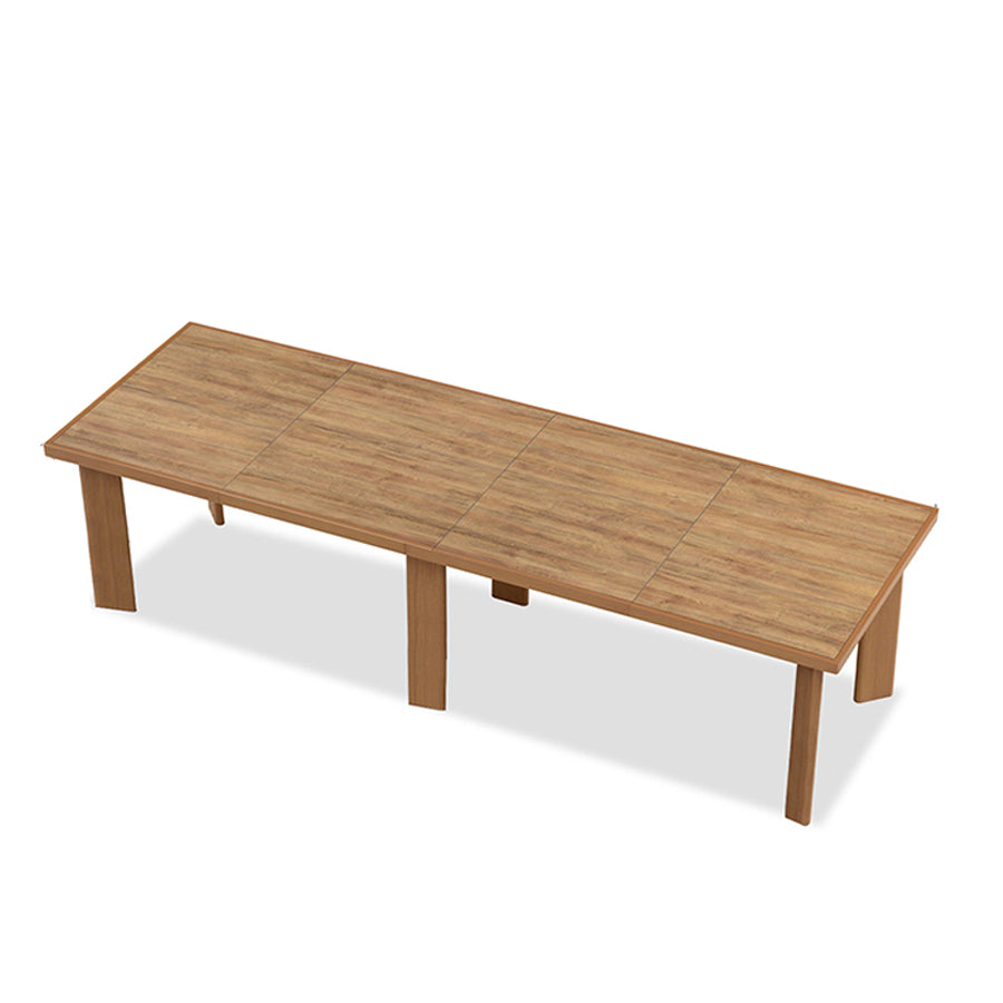 PURPLE LEAF Round & Rectangle Outdoor Dining Table HPL Aluminum Tabletop Modern Dining Table for Deck Kitchen — product view 1