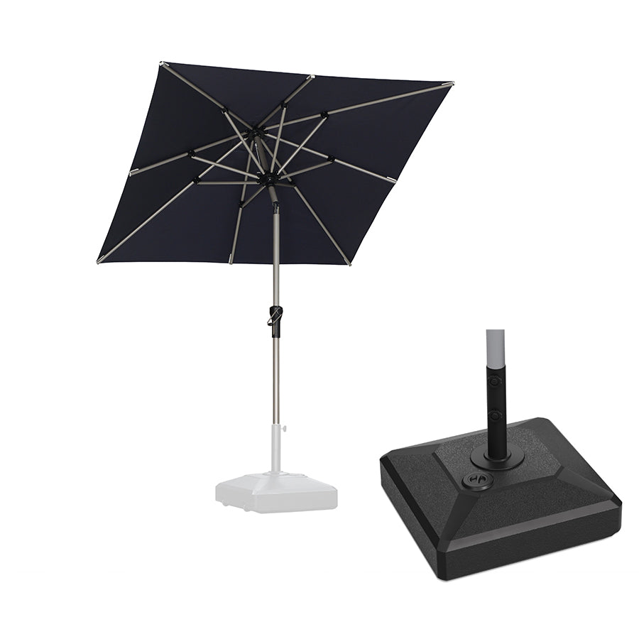 PURPLE LEAF Hailar Tilting Market Umbrella with Base Premium Outdoor Table Umbrella — product view 1