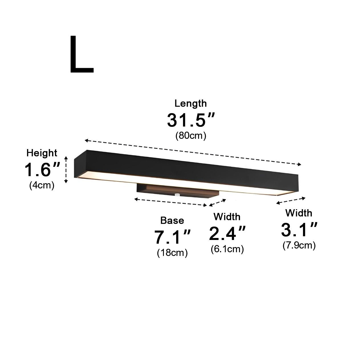 Modern Minimalist Waterproof Outdoor Black Motion Sensor Wall Sconce — product view 7
