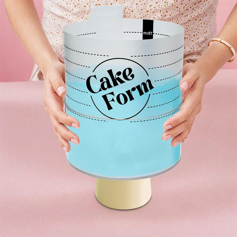 Round Adjustable Cake Ring Mold Acrylic Circle Baking Cake Ring | LoungeYard — product view 3