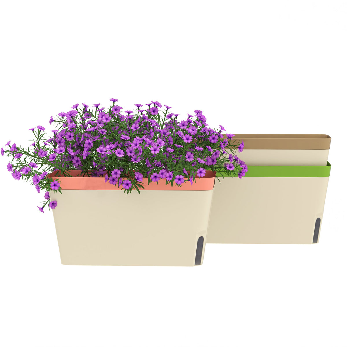 3 Pack 10.5" Self-Watering Planter Boxes with Water Level Indicator — product view 1