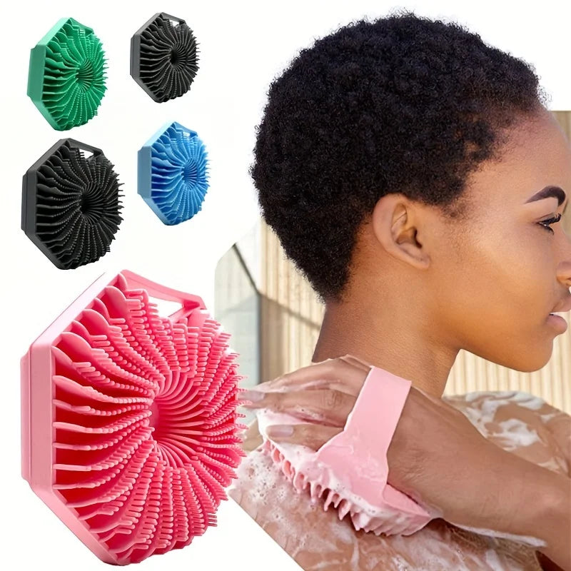 LoungeYard | Soft Silicone Shower Body Scrubber — product view 3