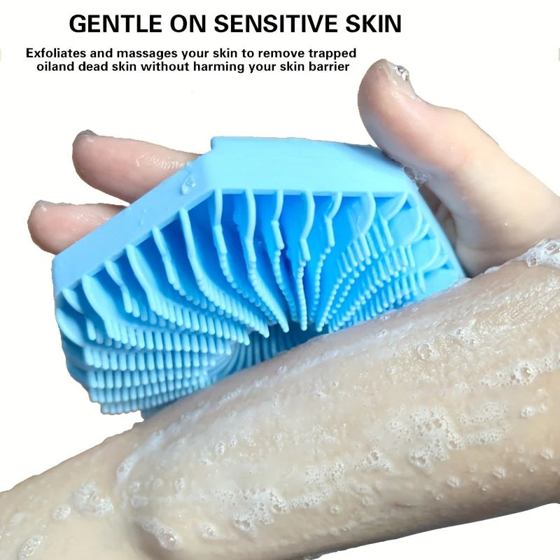 LoungeYard | Soft Silicone Shower Body Scrubber — product view 5