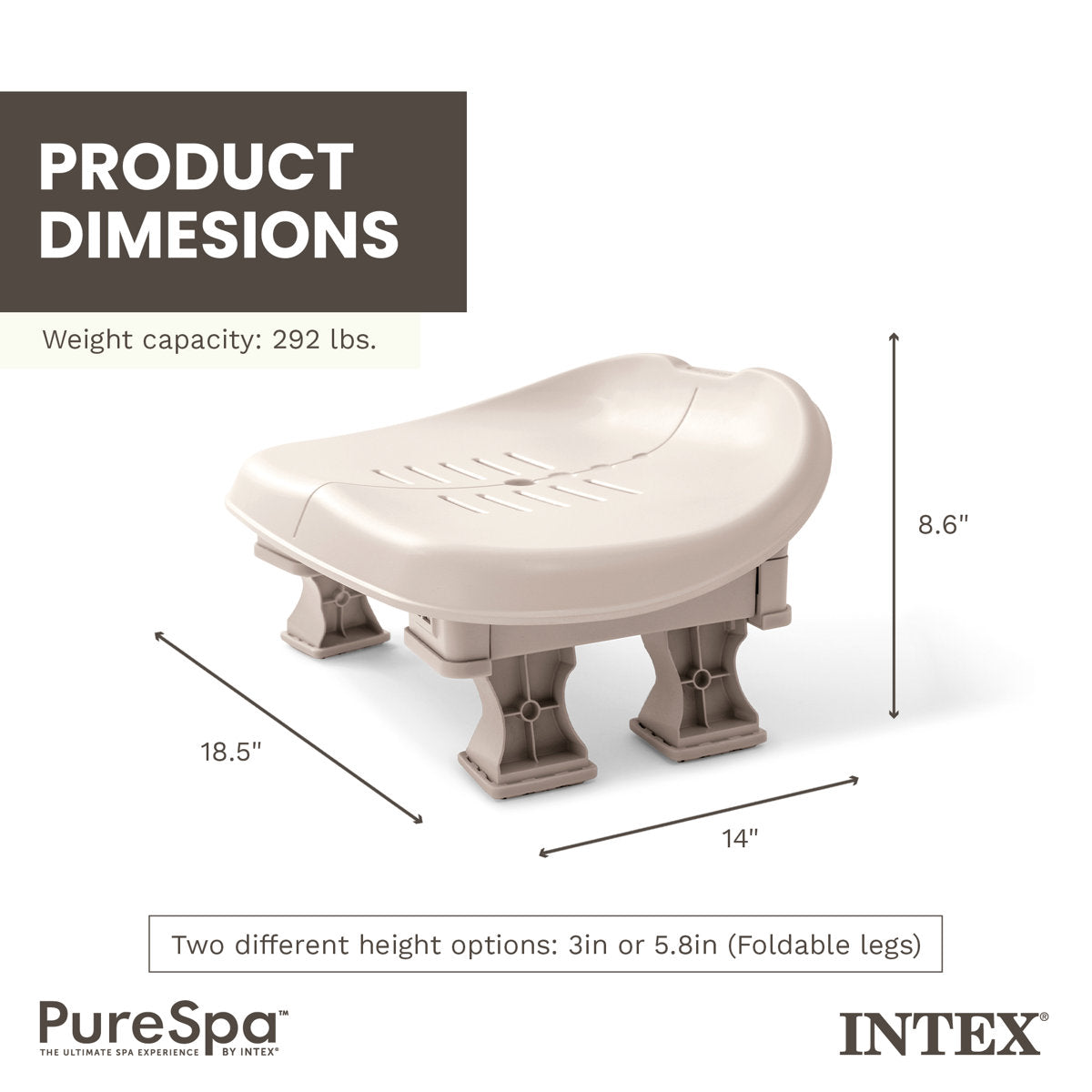 110 Volt 6 Person 170 - Jet Vinyl Round Inflatable Hot Tub — product view 3