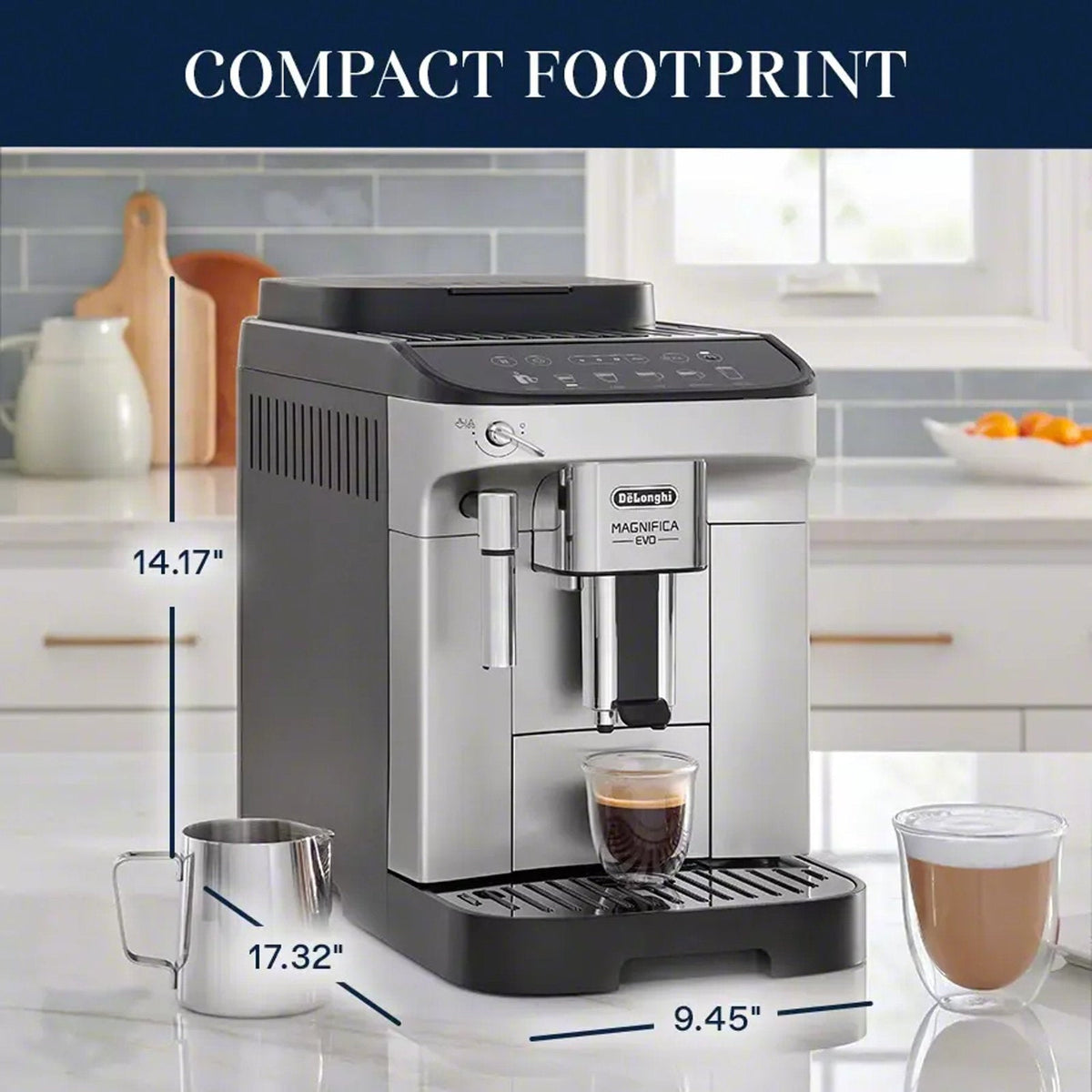 Magnifica Evo Coffee & Espresso Machine — product view 3