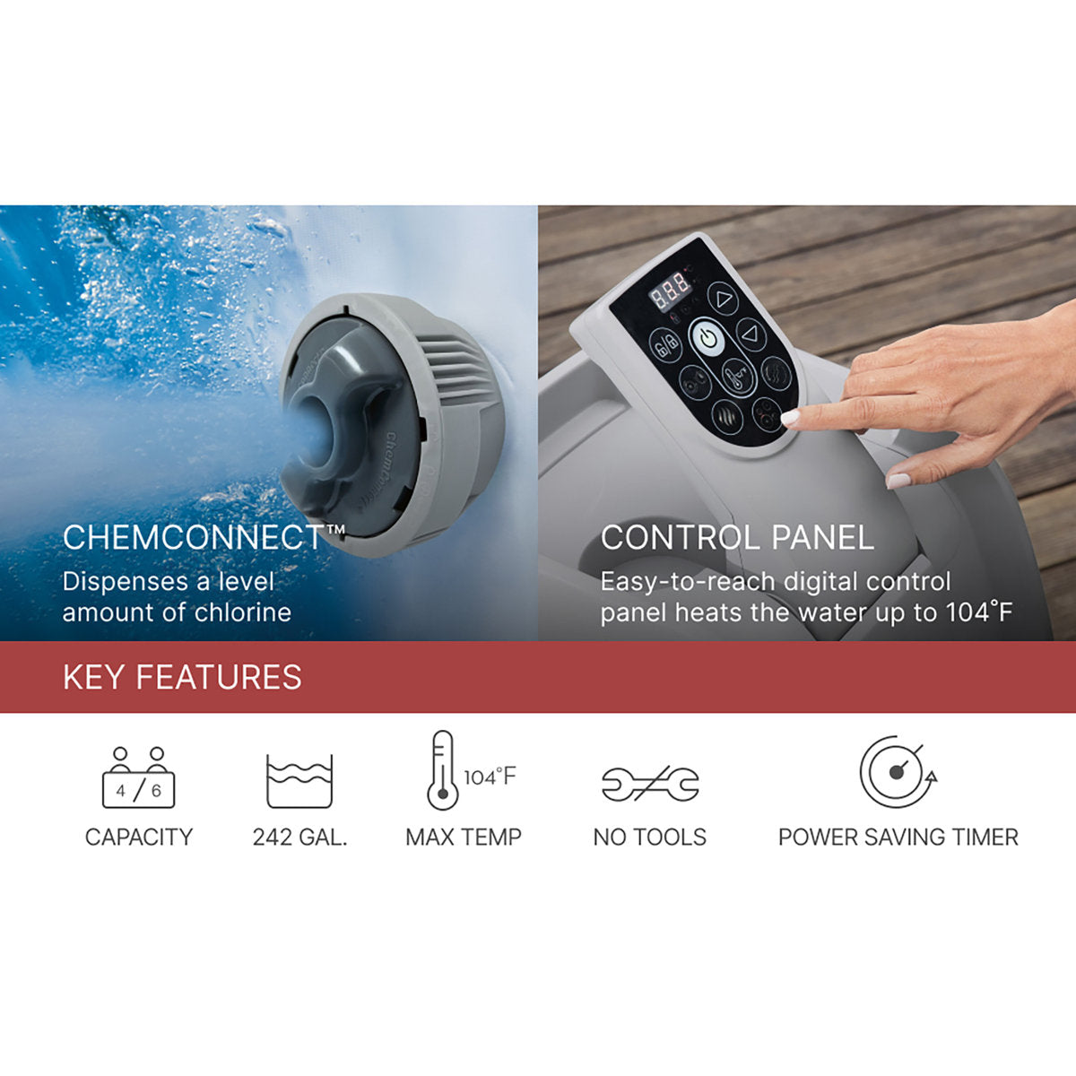 Coleman: SaluSpa Palm Springs Hot Tub - 4-6 Person — product view 3