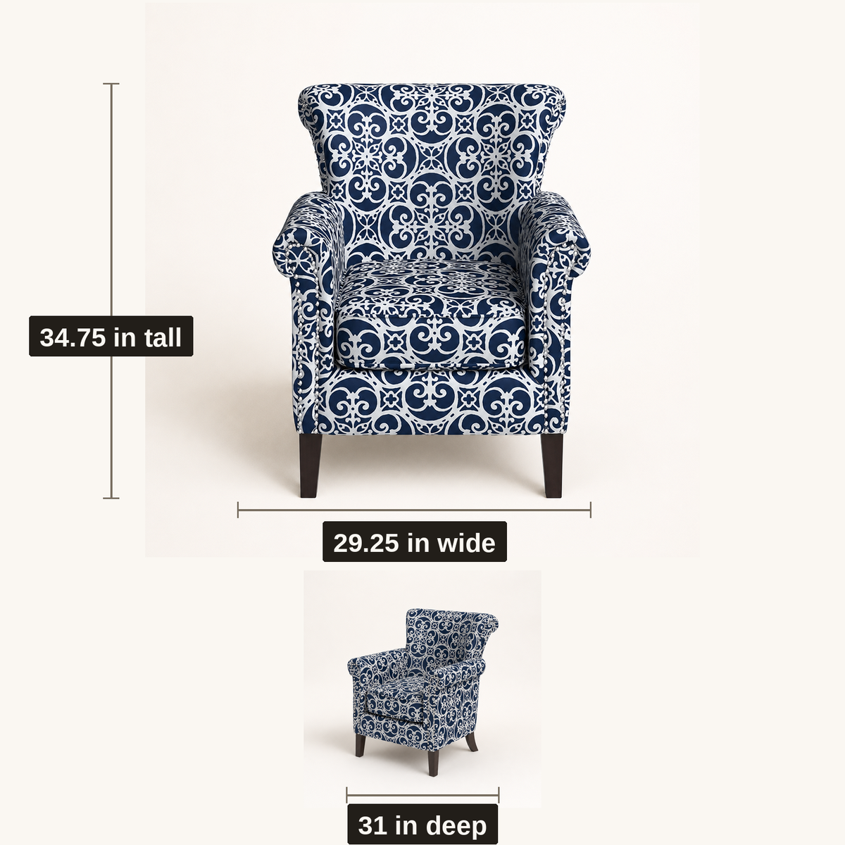 Tessmar Skalabotnur Tight-Back Club Chair — product view 6