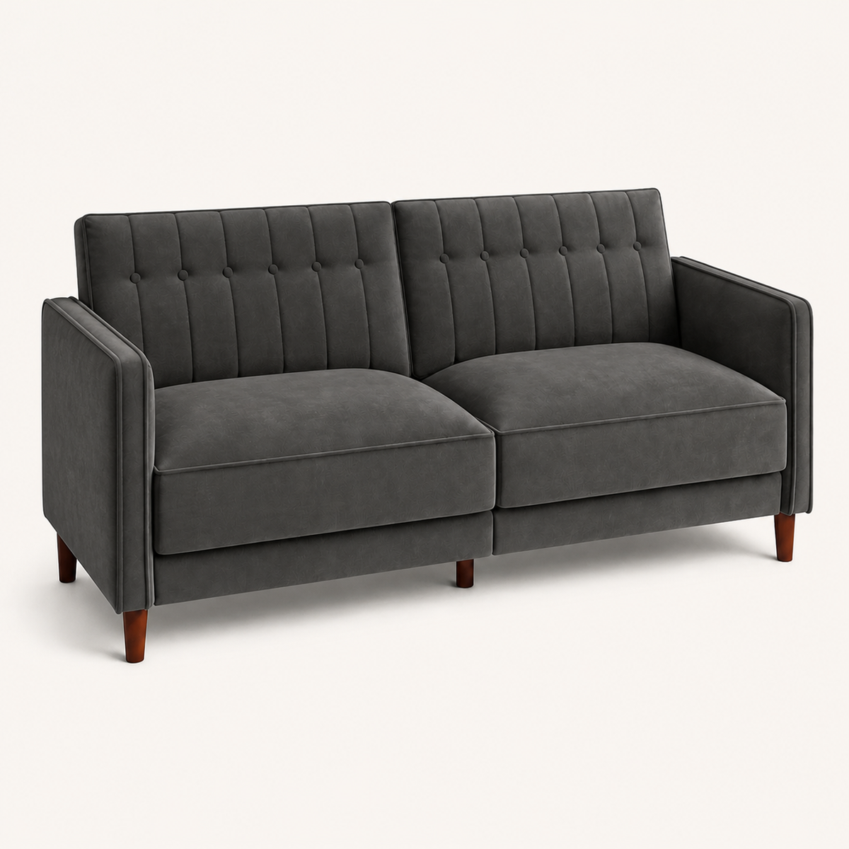 Tessmar Zeca Velvet Square Arm Futon — product view 5