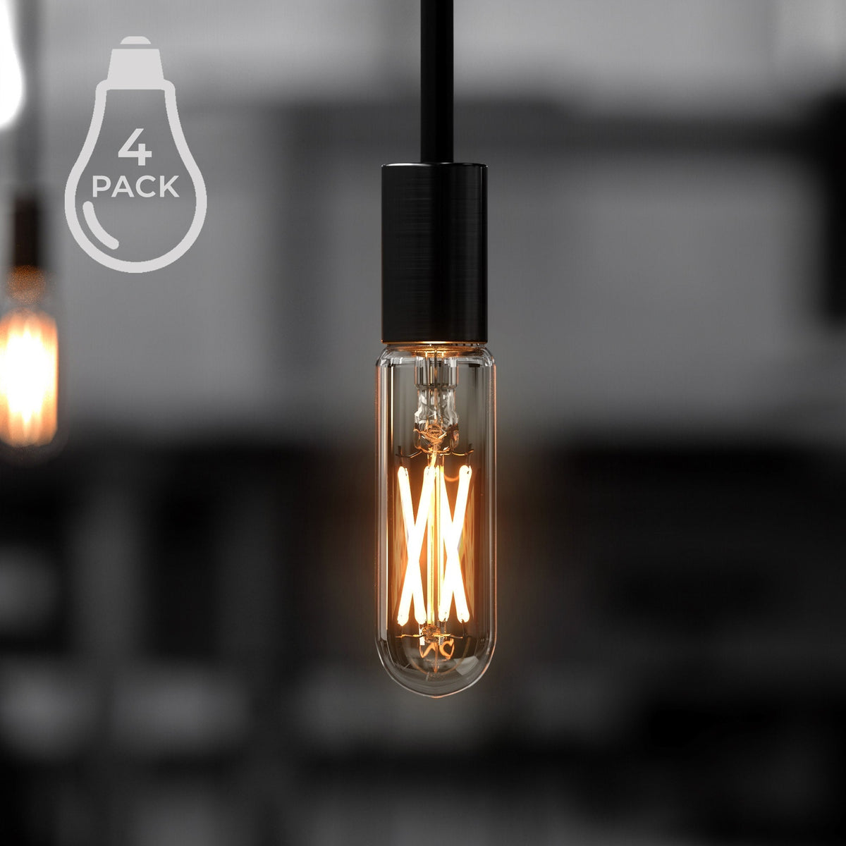 Vintage Edison Style LED Bulbs E12 Candelabra Base 2700K Warm White 40W Equivalent — 6 to 32 Pack — product view 5