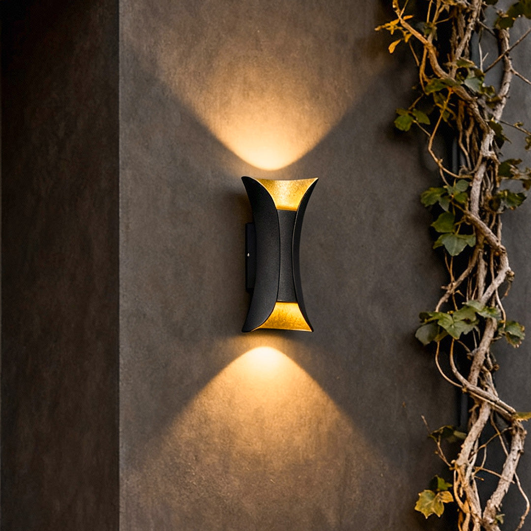 Up Down Outdoor Wall Light Curved LED Aluminum Waterproof Modern — product view 5