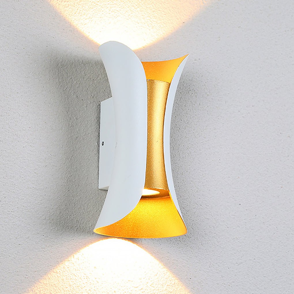 Up Down Outdoor Wall Light Curved LED Aluminum Waterproof Modern — product view 2