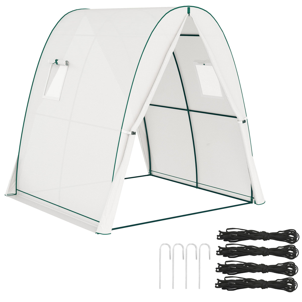 Portable Walk-In Greenhouse Tunnel with Sandbag Supports — product view 1