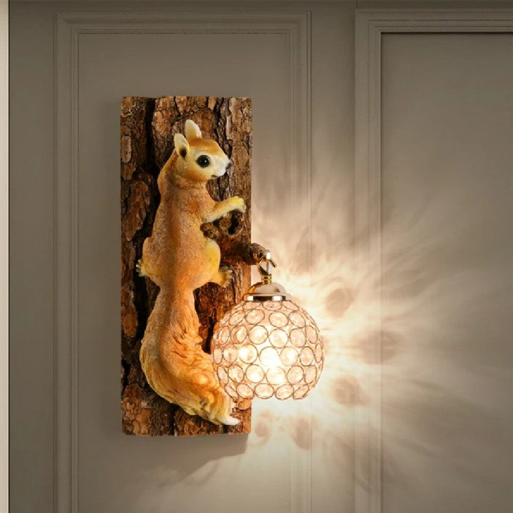 Woodland Charm Squirrel Wall Light — product view 2