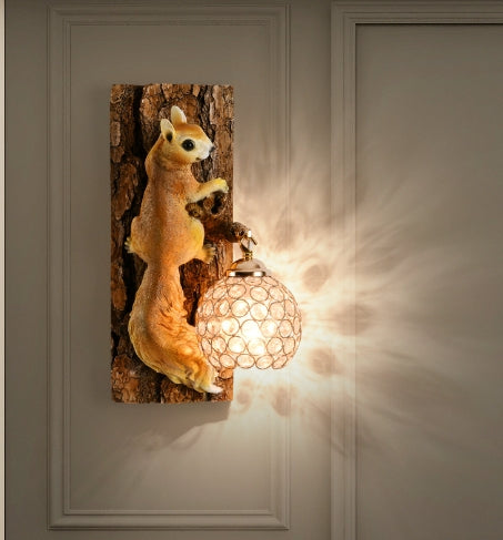 Woodland Charm Squirrel Wall Light — product view 5
