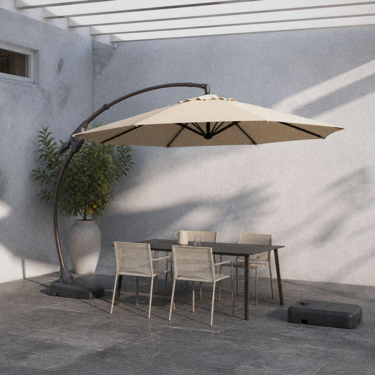 Wulfern Gyali Offset Cantilever Umbrella — product view 7