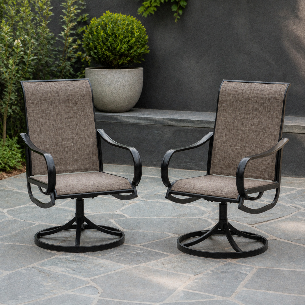 Wulfern Kinaros Swivel Dining Chair Set — product view 3