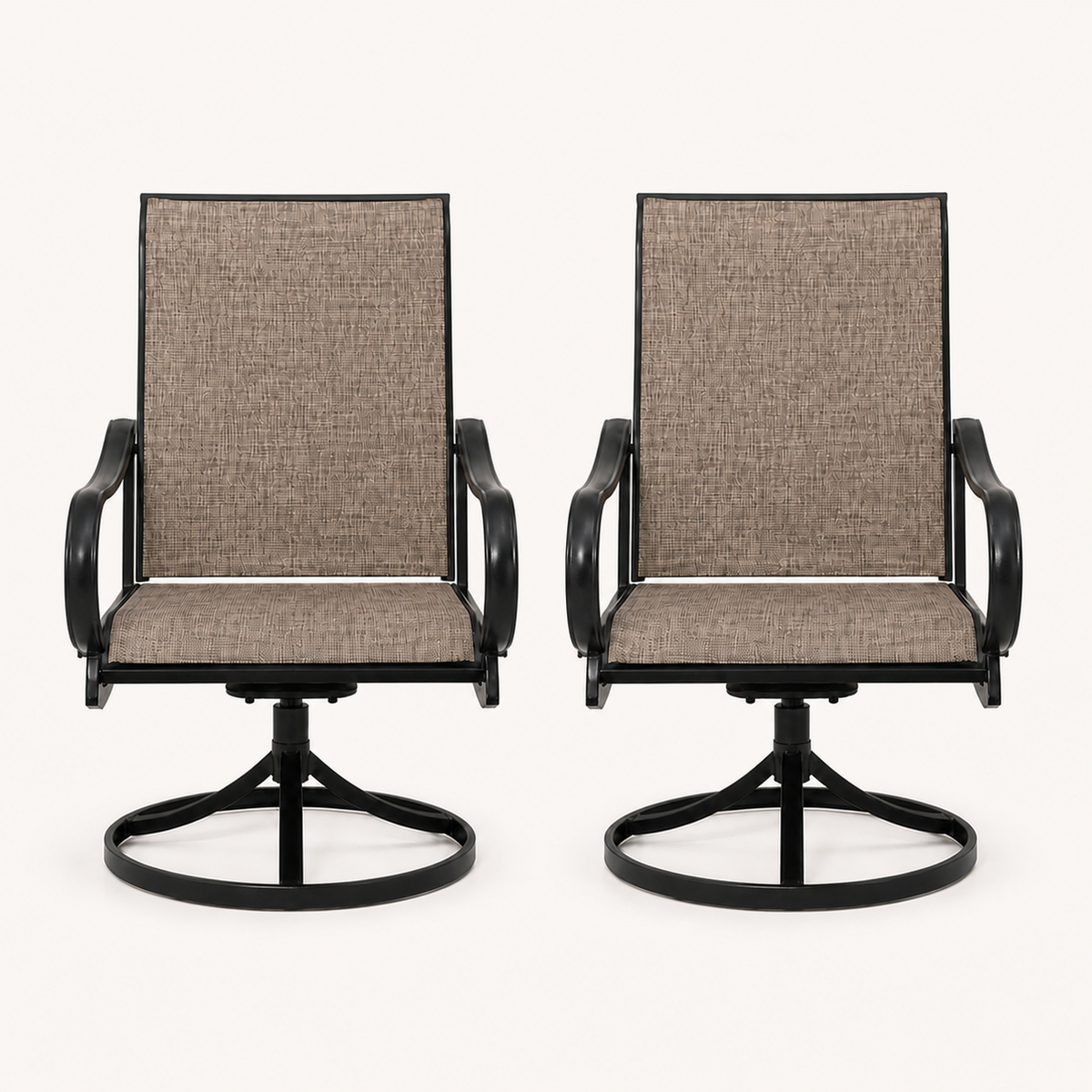 Wulfern Kinaros Swivel Dining Chair Set — product view 2