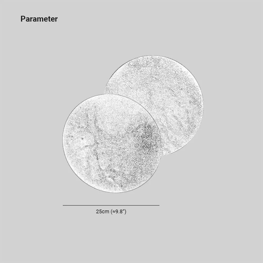 Arisha Modern Minimalist Moon Eclipse Round Wall Light — product view 5