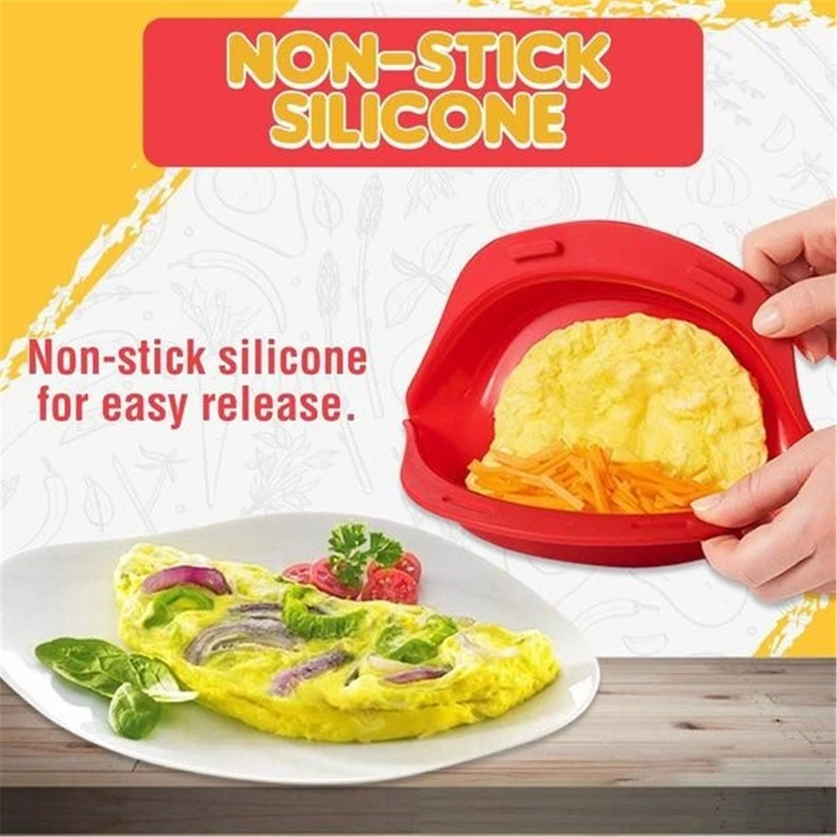 LoungeYard | Non-Stick Microwave Omelette Maker — product view 3