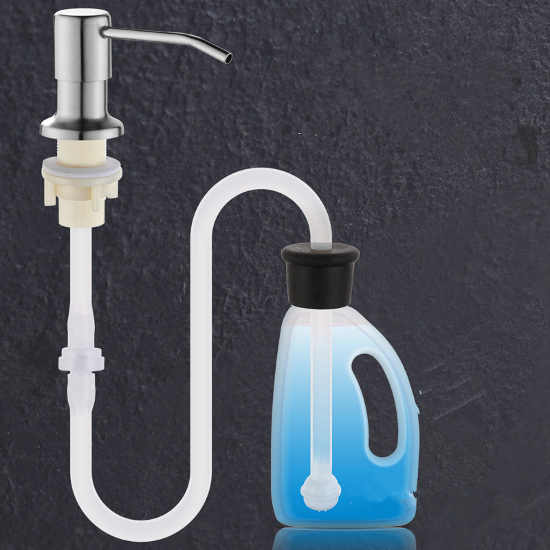 304 Stainless Steel Kitchen Sink Soap Dispenser with Extension Tube — product view 3