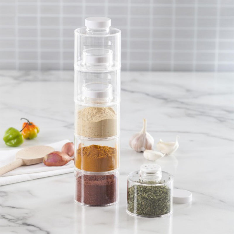 LoungeYard | Transparent Spice Jar Set (6 PIECES/SET) — product view 4