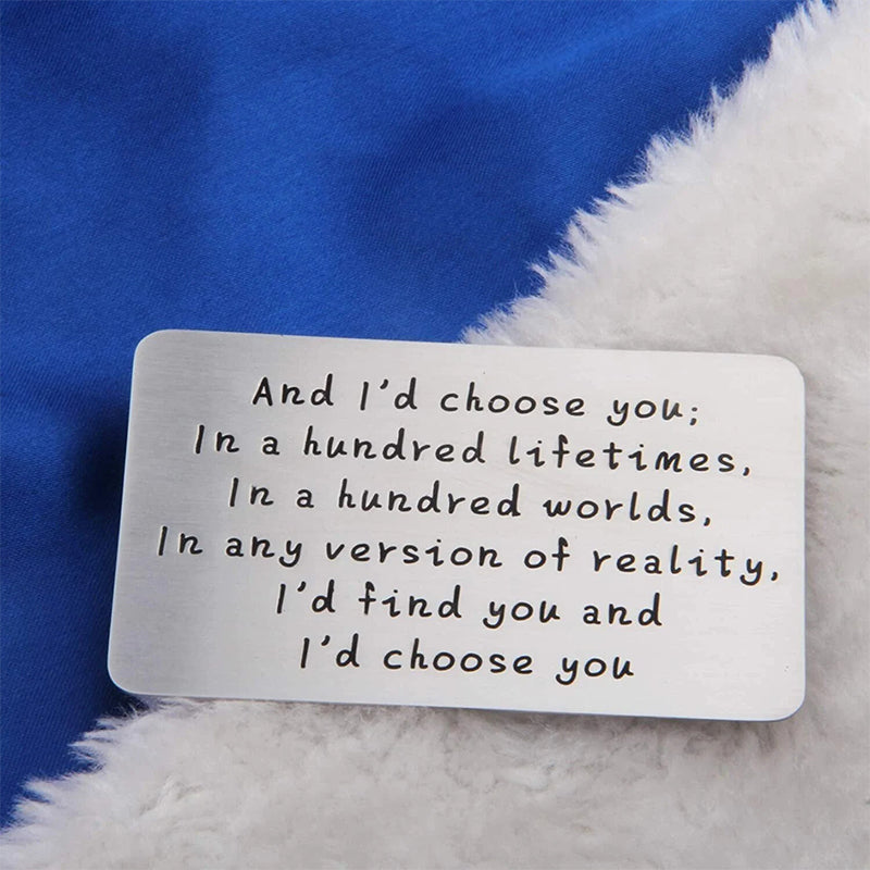 LoungeYard | Metal Engraved Card - Message of Love — product view 7