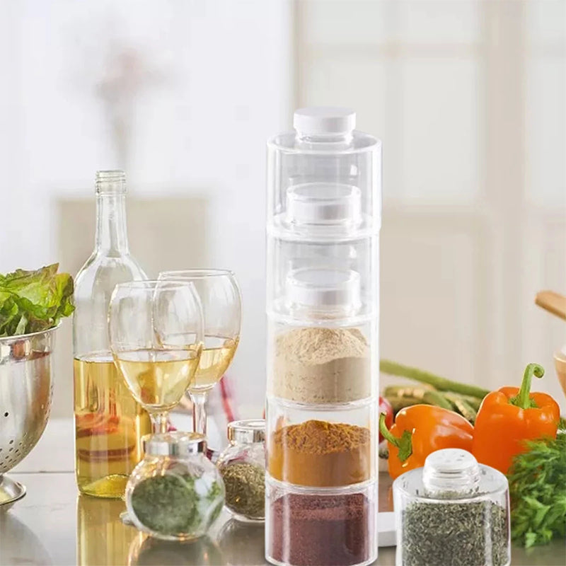 LoungeYard | Transparent Spice Jar Set (6 PIECES/SET) — product view 5