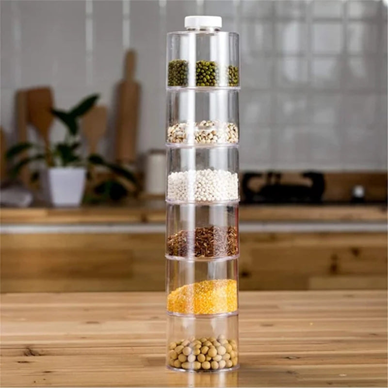 LoungeYard | Transparent Spice Jar Set (6 PIECES/SET) — product view 1