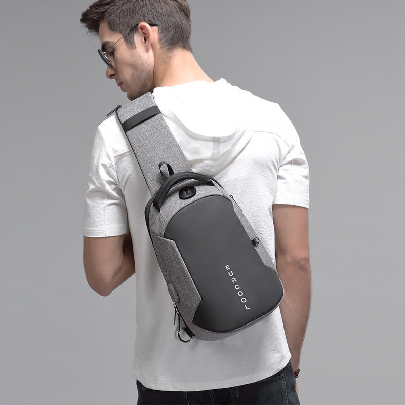 LoungeYard | Multifunctional Lightweight Packable Sling Bag, with Multi-layer Compartments, Large Capacity, Waterproof Fabric & Large Opening, for Trip, Commute, Hiking & More — product view 3