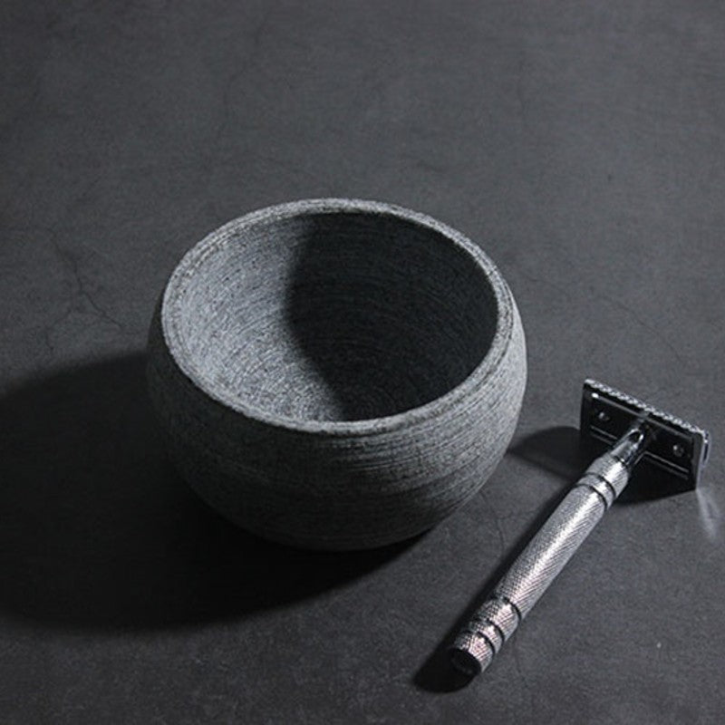 LoungeYard | Stoneware Shaving Bowl, for Shaving Soap & Cream — product view 1