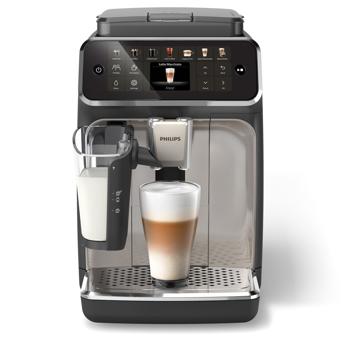 Fully Automatic Espresso Machine with LatteGo Milk Frother — product view 3